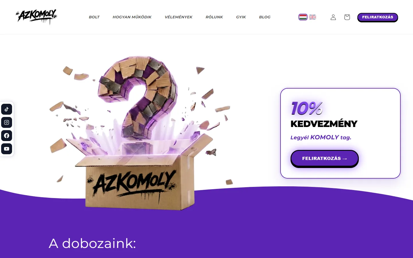Azkomoly, Hungary